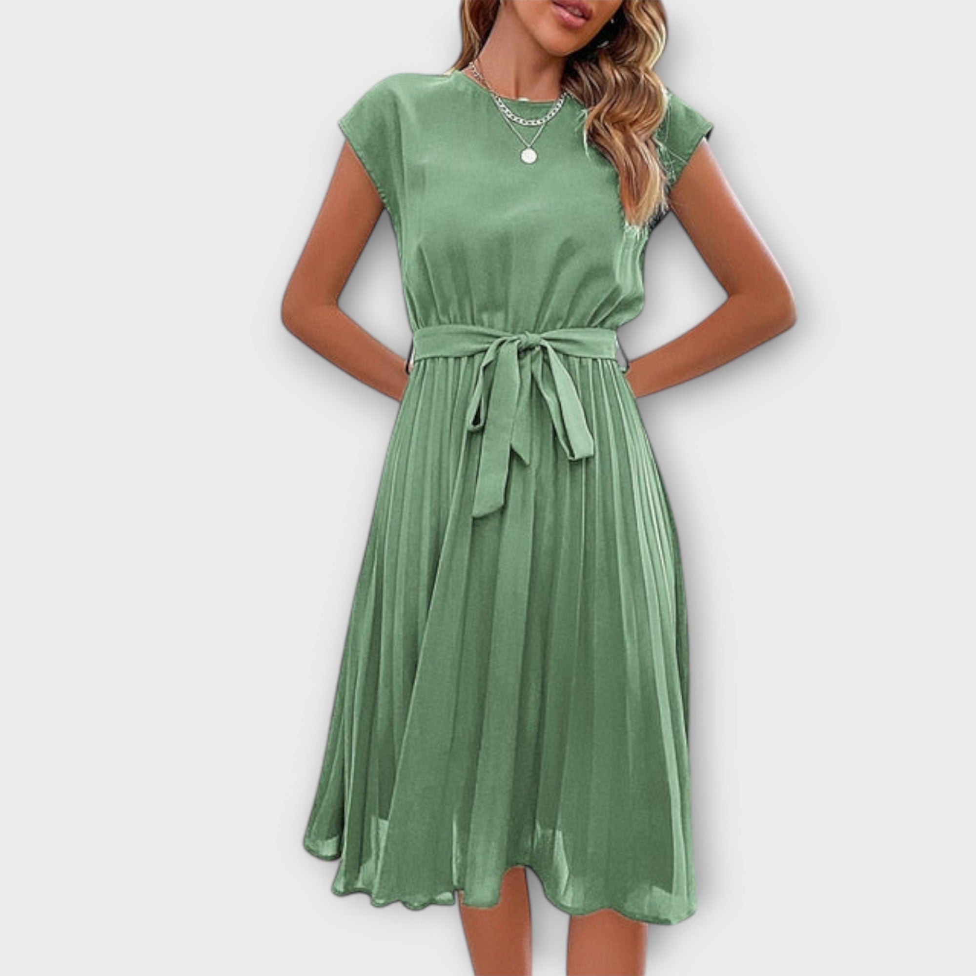 Claire – Casual Pleated Dress
