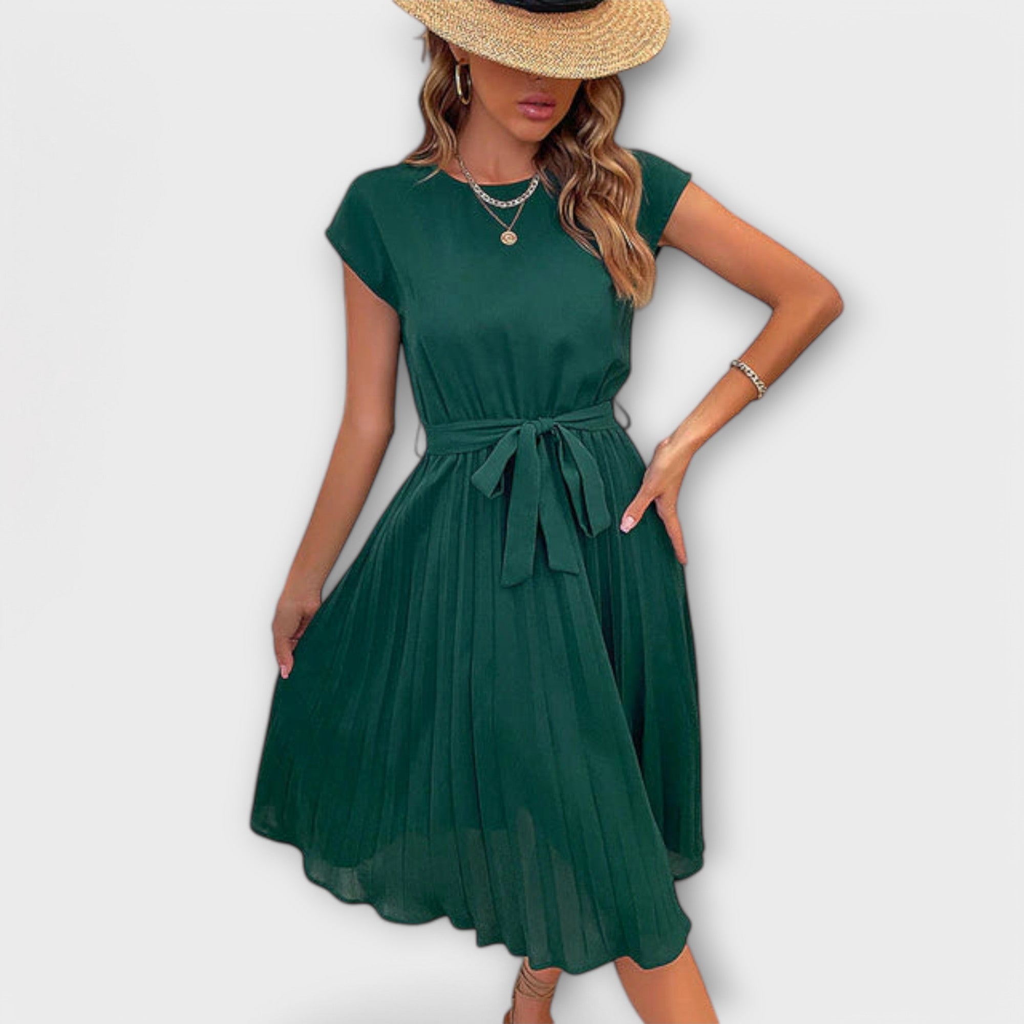Claire – Casual Pleated Dress