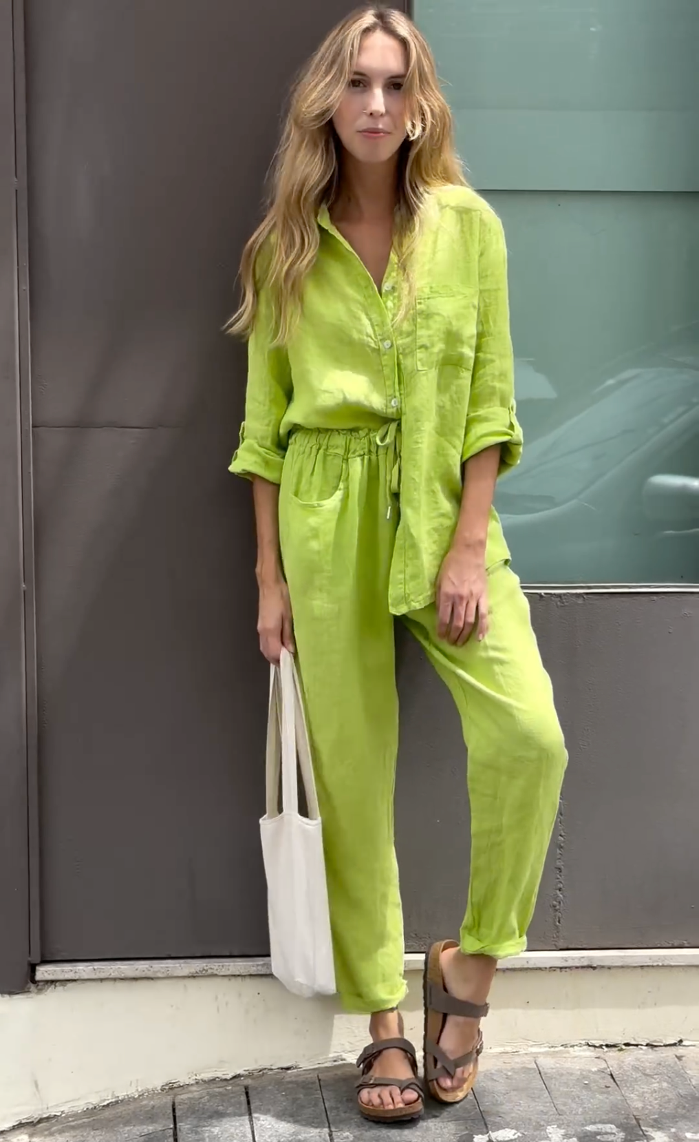 Brit – Elegant two-piece linen set