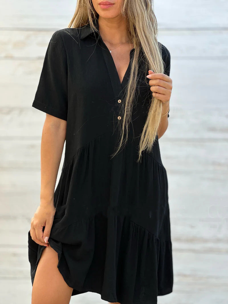 Josianne - Casual Summer Linen Dress
