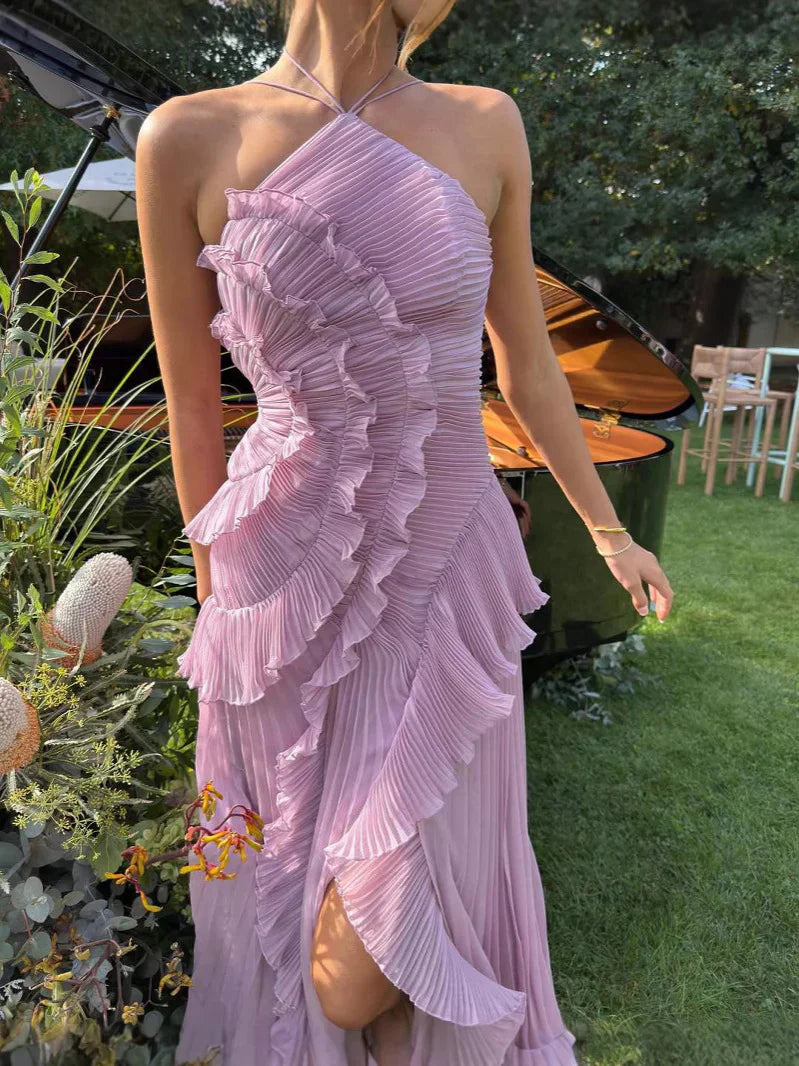 Maëlle - Backless Ruffled Dress