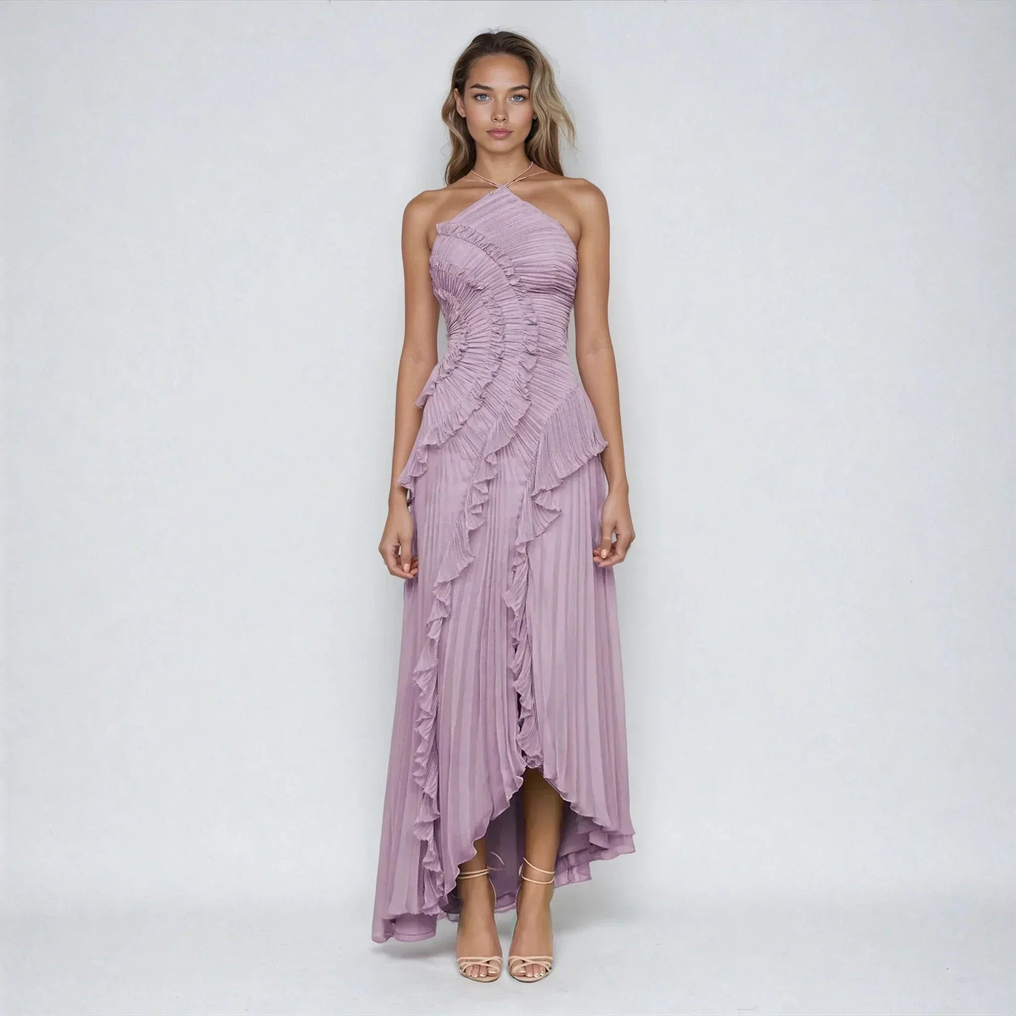 Maëlle - Backless Ruffled Dress