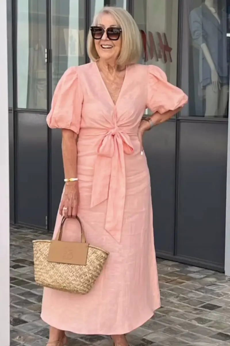 Lila Airy V-Neck Dress
