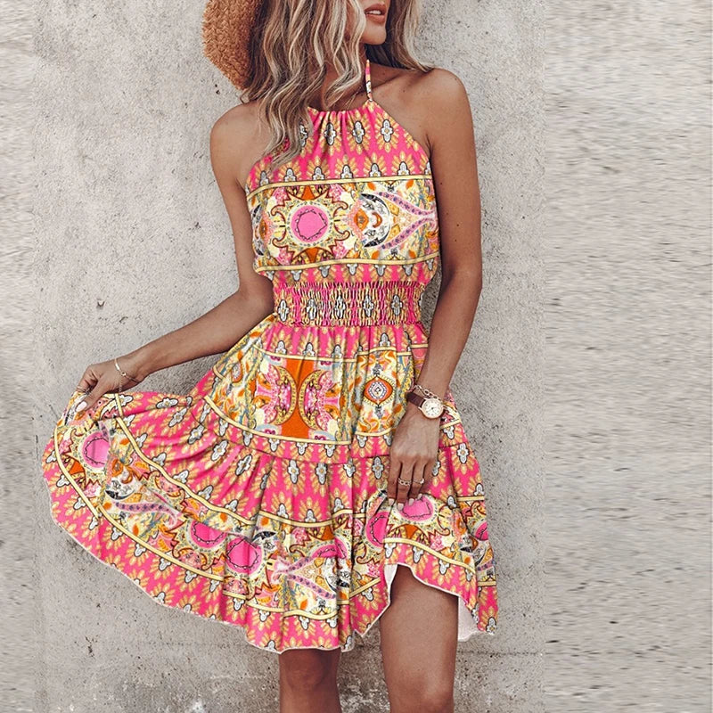 Jann™ - Elegant Printed Mini Dress