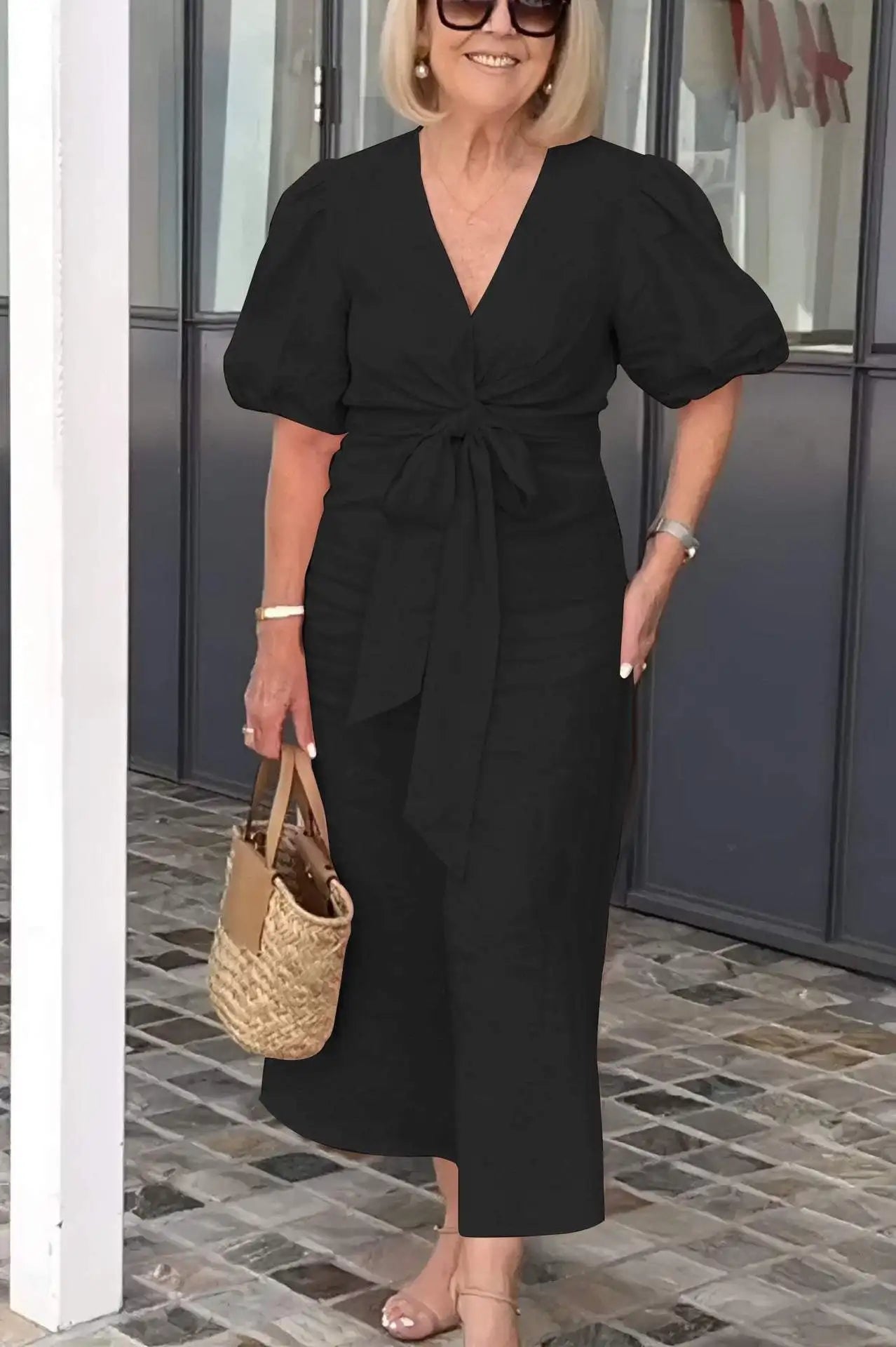 Lila Airy V-Neck Dress