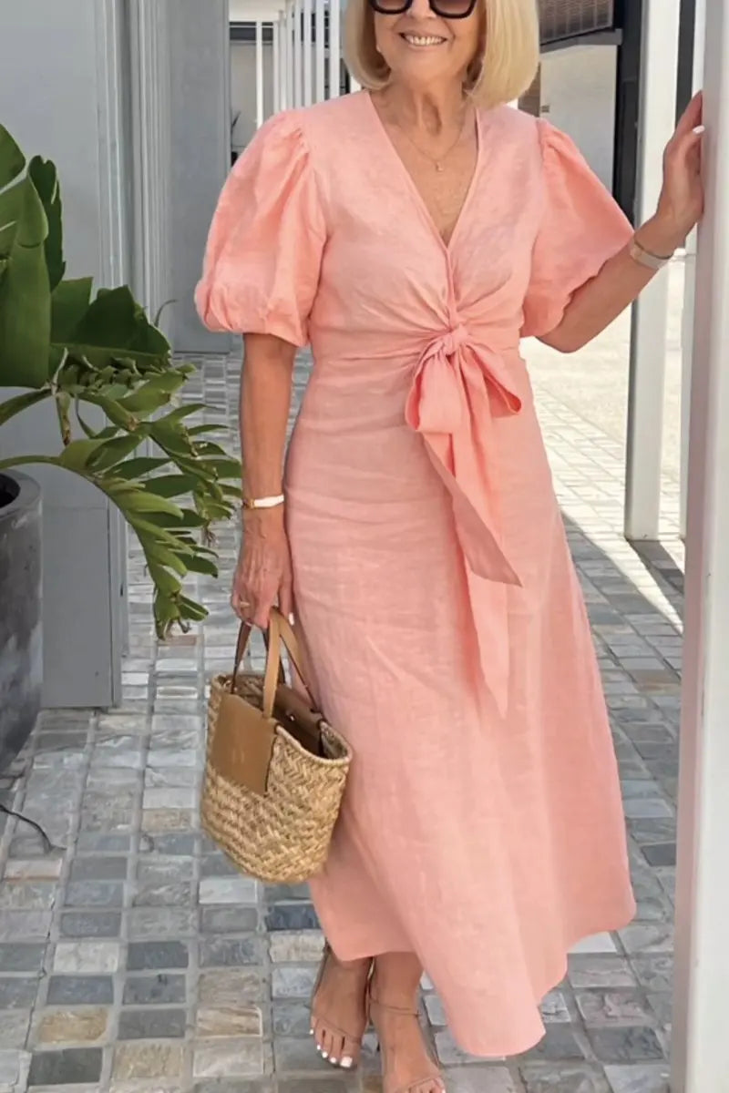 Lila Airy V-Neck Dress
