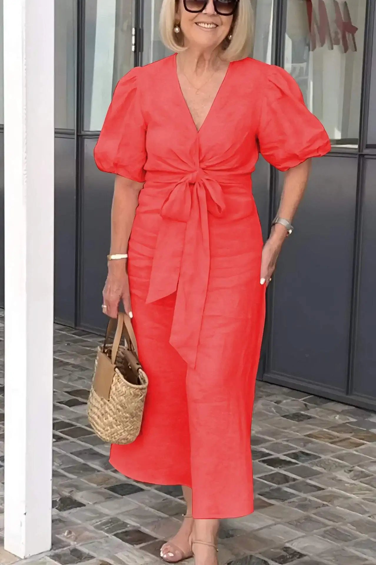 Lila Airy V-Neck Dress