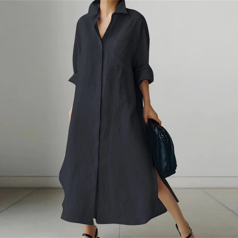 Marie - Oversized Casual Shirt Dress