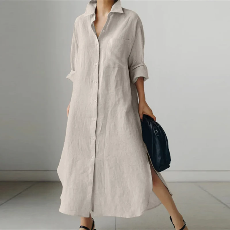 Marie - Oversized Casual Shirt Dress