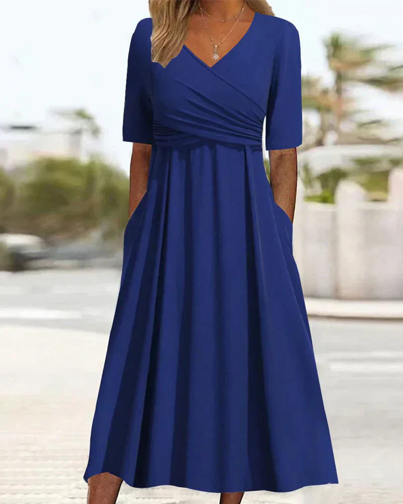 Océane – Short Sleeve Wrap Dress