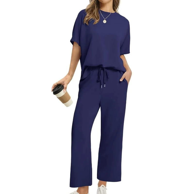 Marjorie – Casual Set with Top and Pants