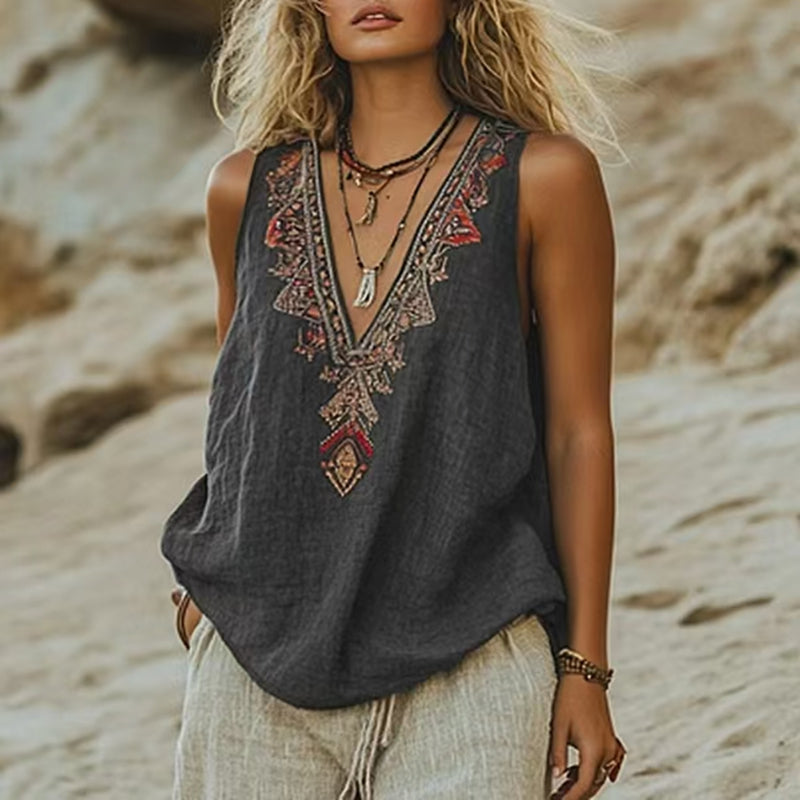 Sarah™ - Timeless Linen Top