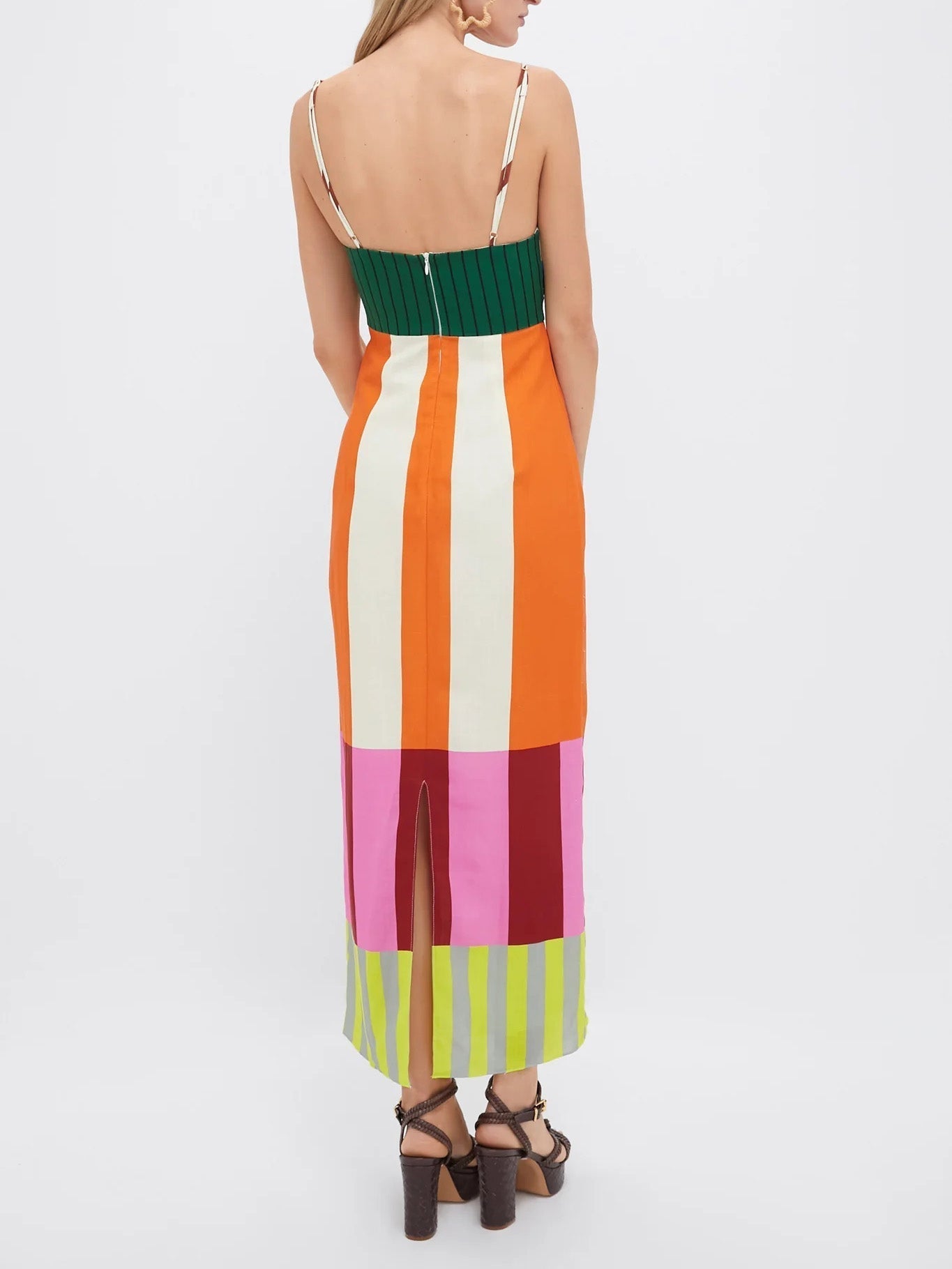 Paloma – Long Dress with Colorful Stripes