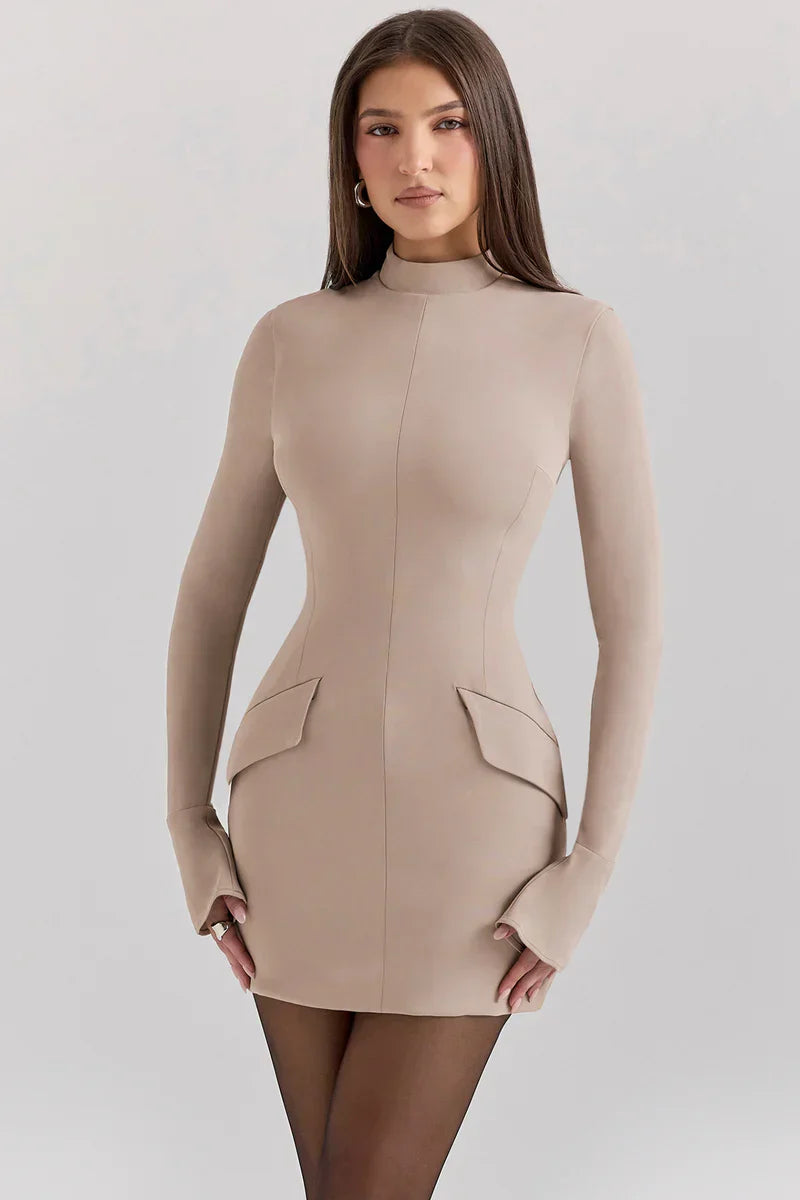 Florence Long Sleeve Fitted Dress