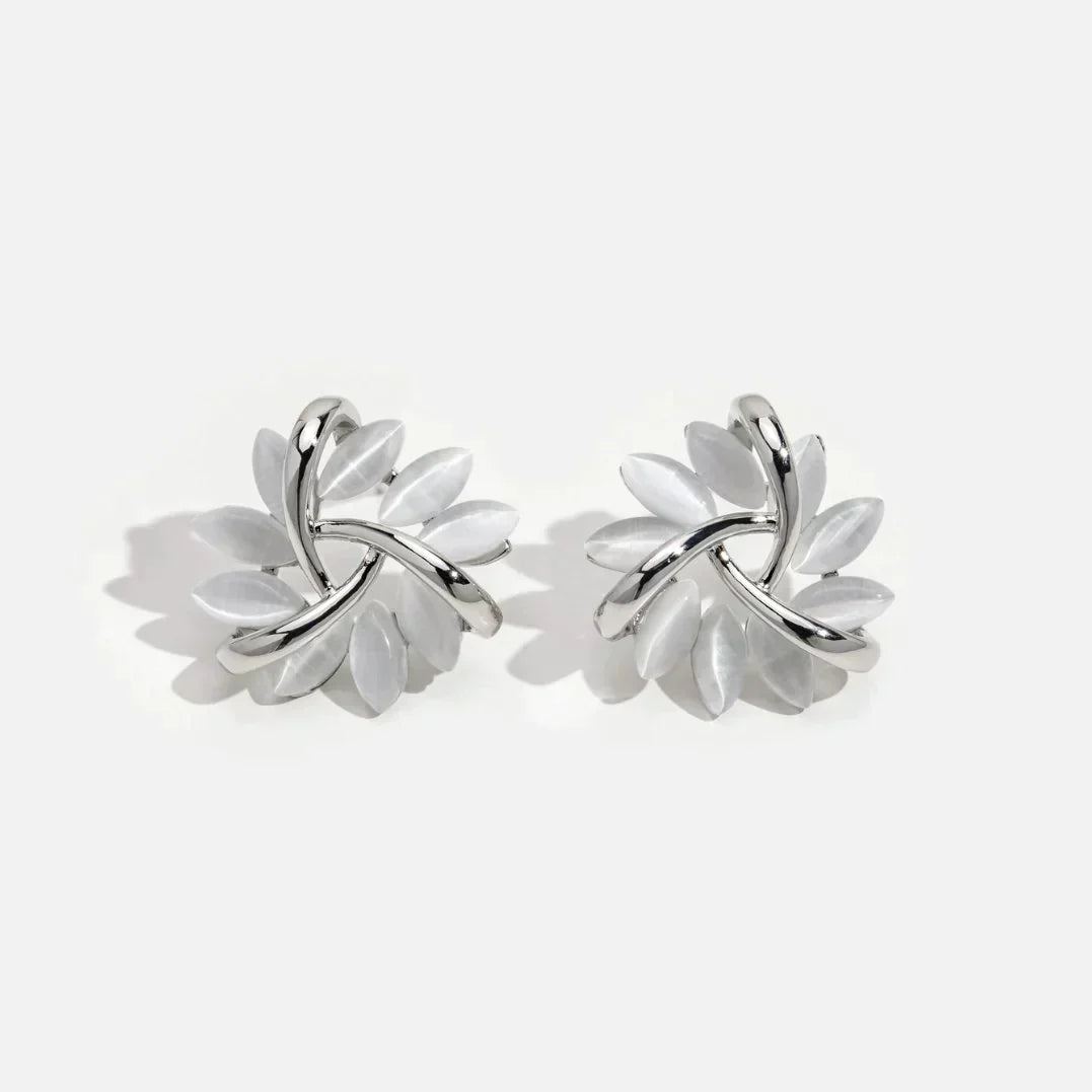 Lila - Opal Petal Hoops