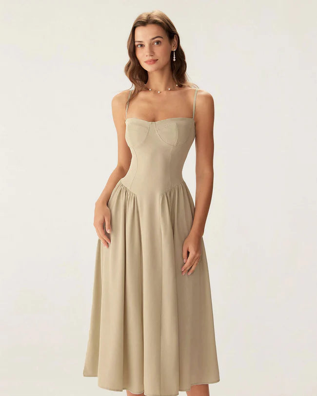 Eva - Elegant Midi Slip Dress
