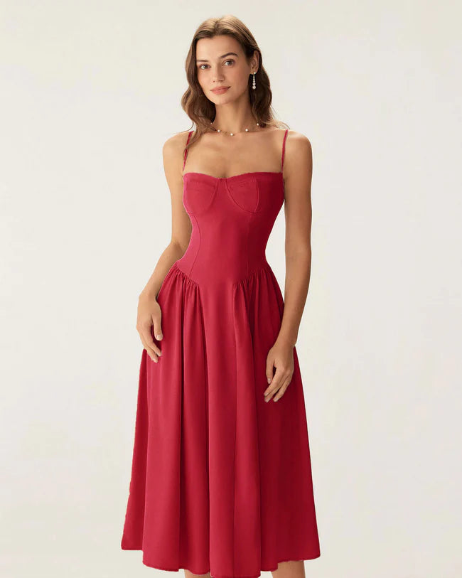 Eva - Elegant Midi Slip Dress