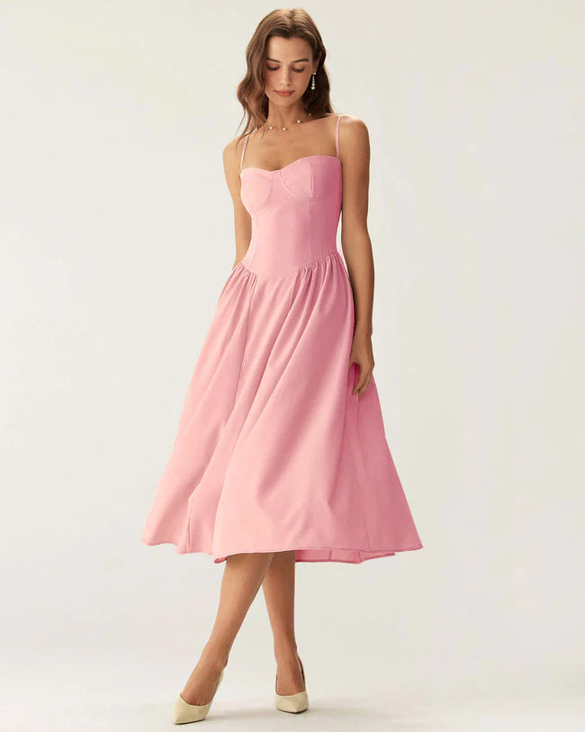 Eva - Elegant Midi Slip Dress