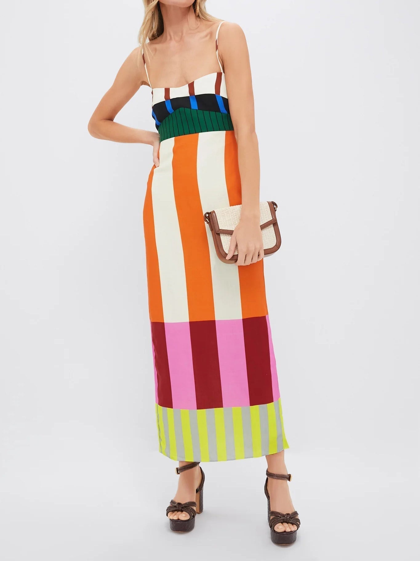 Paloma – Long Dress with Colorful Stripes